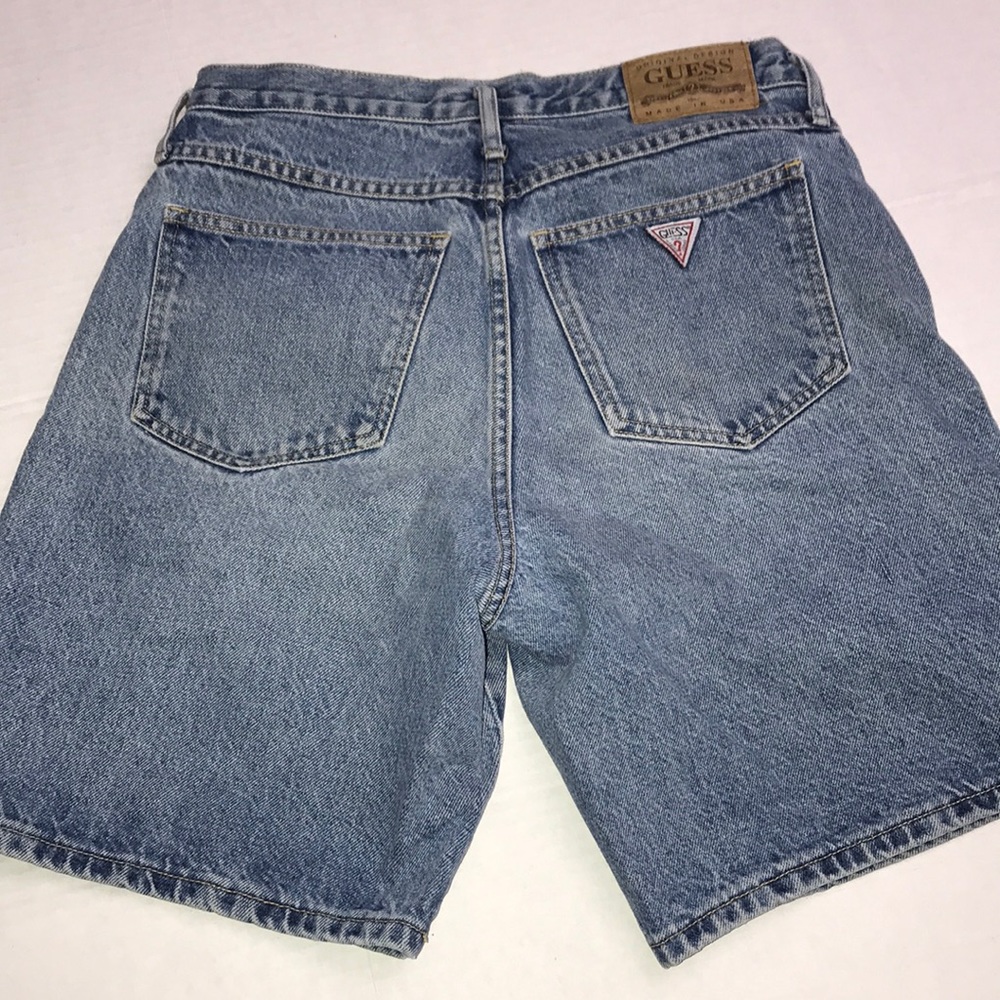 Guess Sz 2 Vintage Distress ButtonFly BermudaShort - Picture 2 of 8
